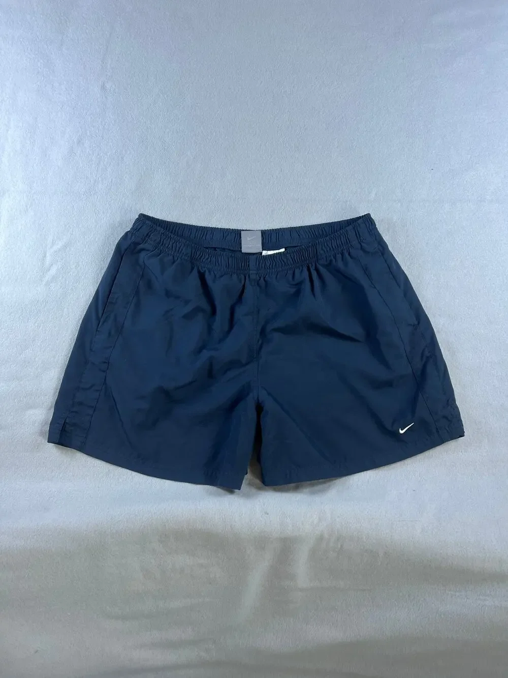 Y2k Nike Shorts Navy Blue Adult Large Running Swoosh Athletic 2000's